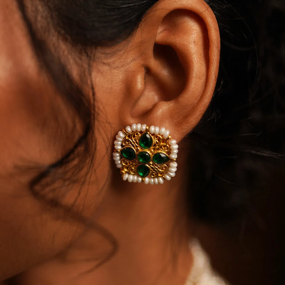 Elegant Jodha Style Earrings for Women in English