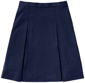 Kick Pleat Skirt Navy