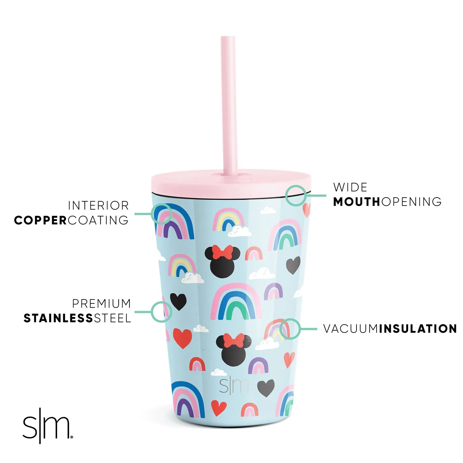 Kids Classic Tumbler with Lid and Silicone Straw