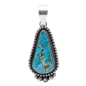 Kingman Turquoise Pendant | Linda Yazzie