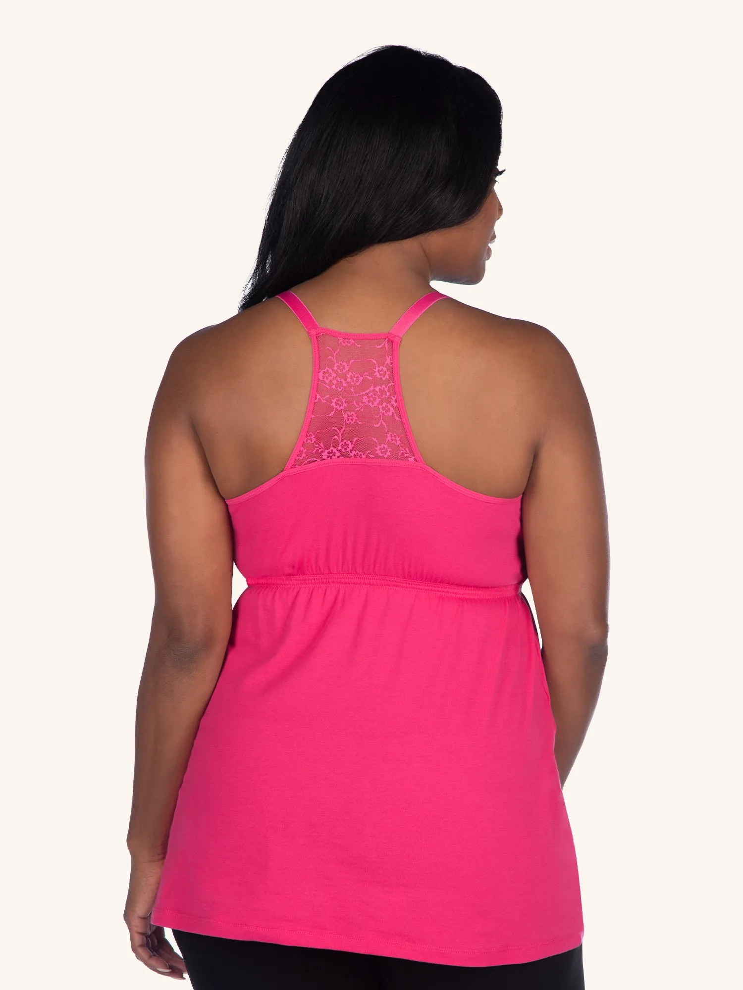 Lace-Back Maternity to Nursing Tank