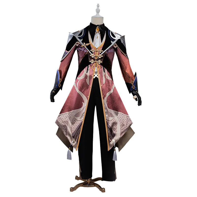 [Last Batch]【Special Discount】Uwowo Game Genshin Impact Geo Archon Morax Zhongli Cosplay Costume