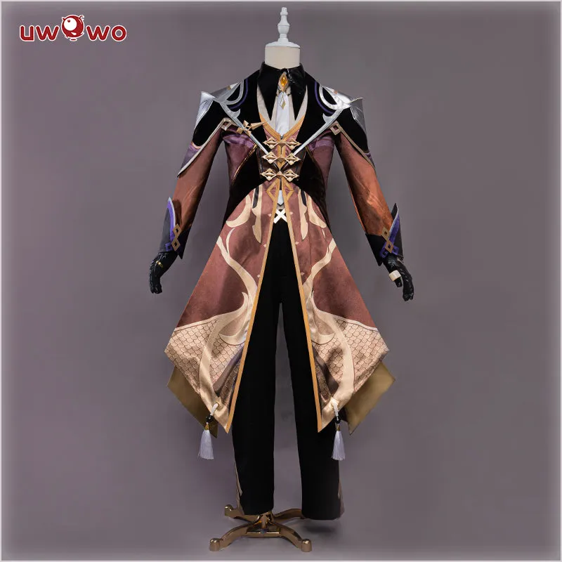 [Last Batch]【Special Discount】Uwowo Game Genshin Impact Geo Archon Morax Zhongli Cosplay Costume