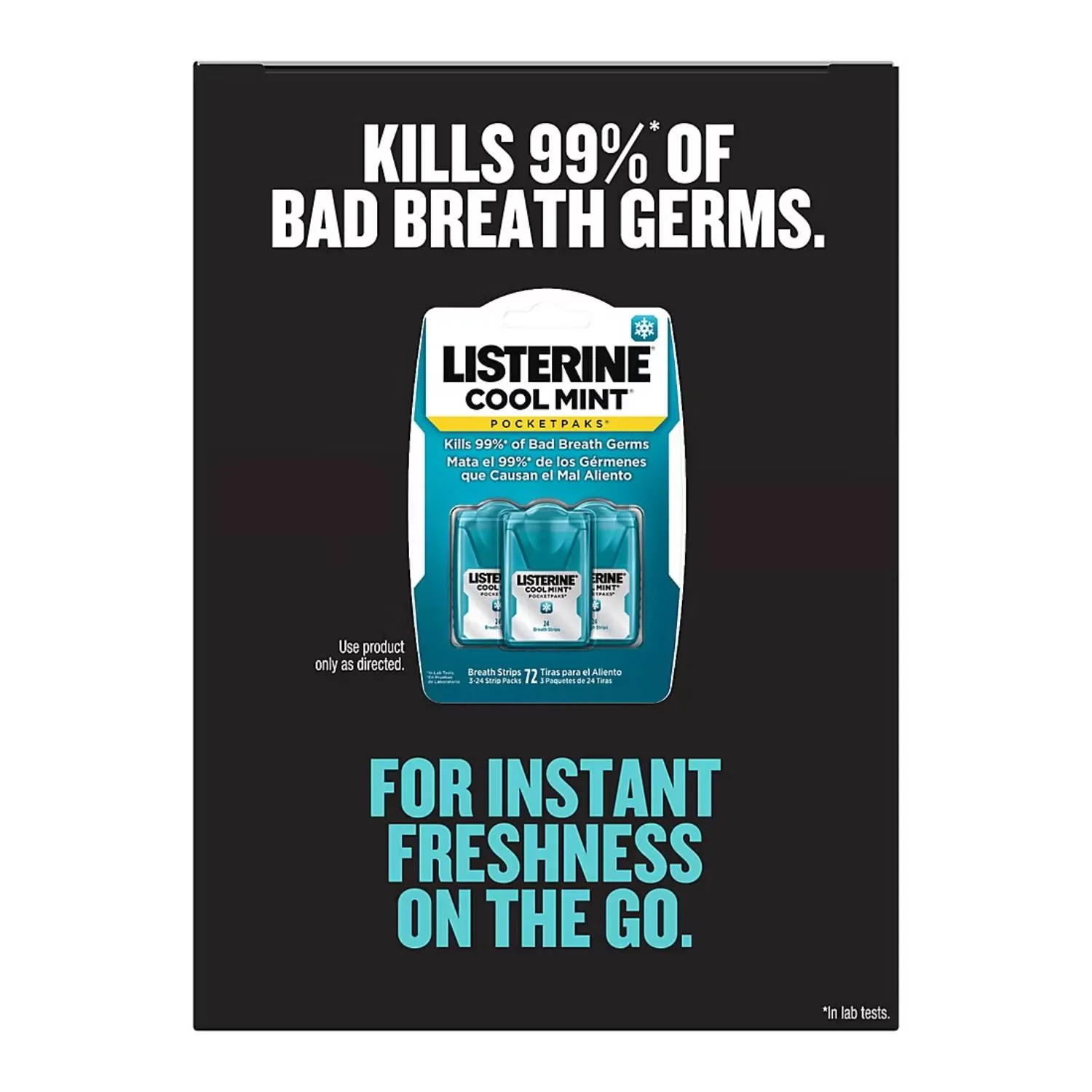 Listerine - Cool Mint Pocketpaks Breath Strips - 6 Pack - 72 Strips