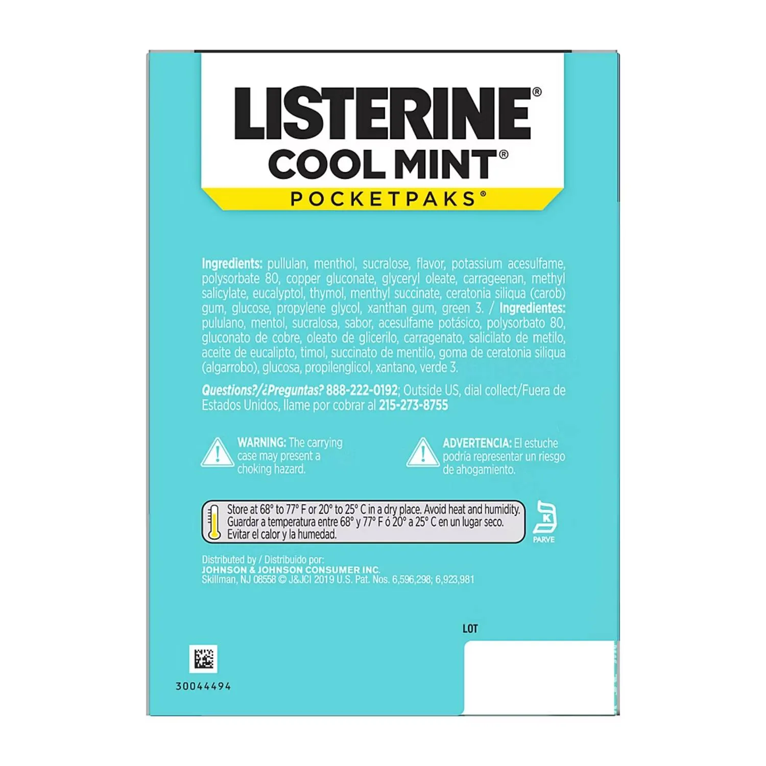 Listerine - Cool Mint Pocketpaks Breath Strips - 6 Pack - 72 Strips