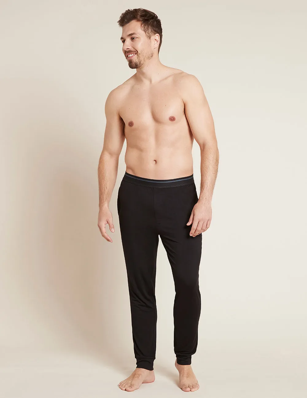 Men's Cuffed Sleep Pant - Black