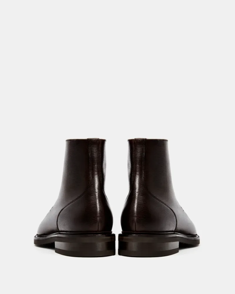 Museum Brown Leather Split Toe Boot