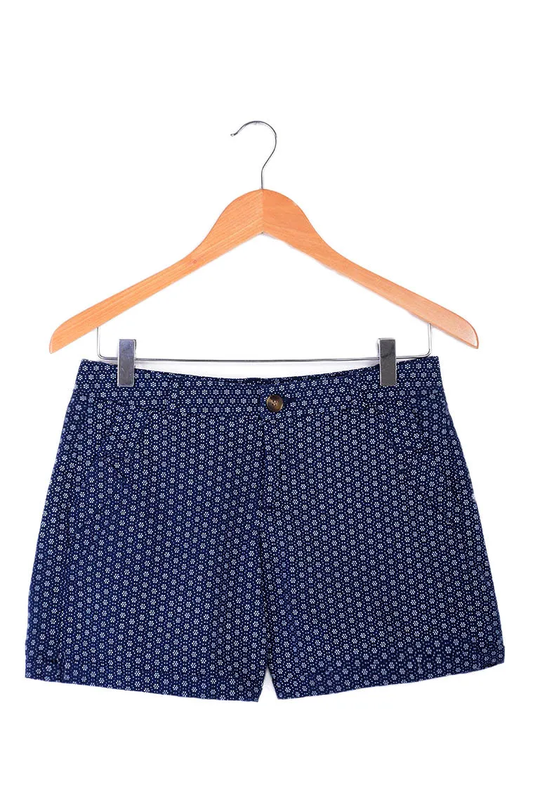 Navy Mid Rise Shorts Ex Brand