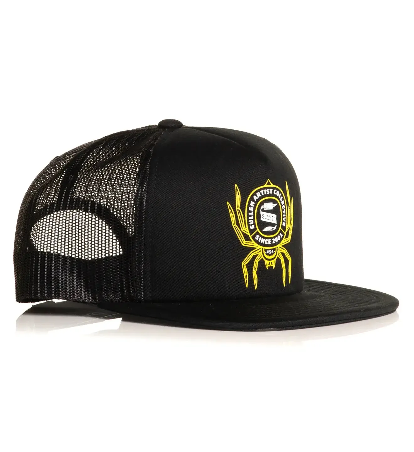 Ocho Snapback Trucker Hat: Black