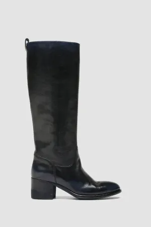 Officine Creative Denner Tall Boot In Navytone