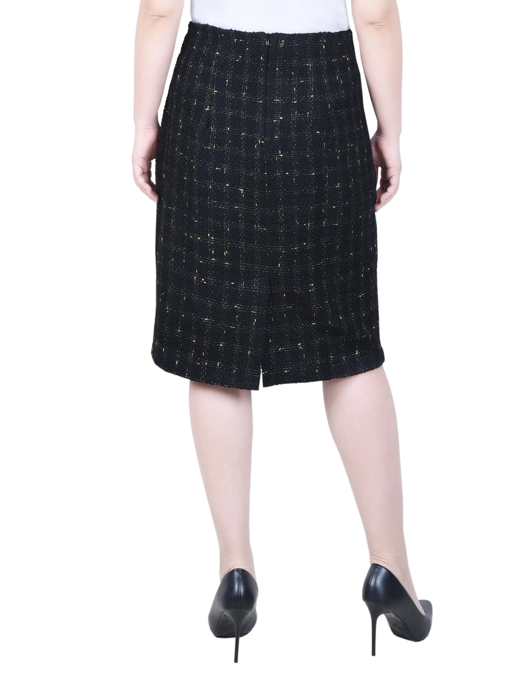 Petite Slim Double Knit Skirt