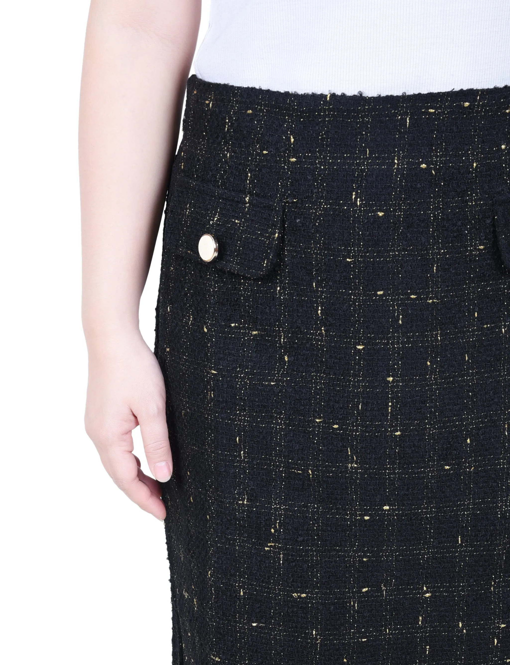 Petite Slim Double Knit Skirt