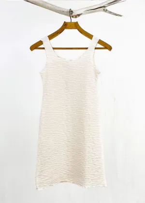 Powder Puff Crinkle Textured Tank Dress