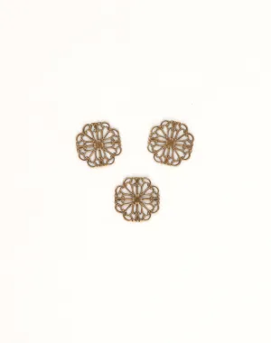 Princess Cut Filigree, 15mm, (3pcs)