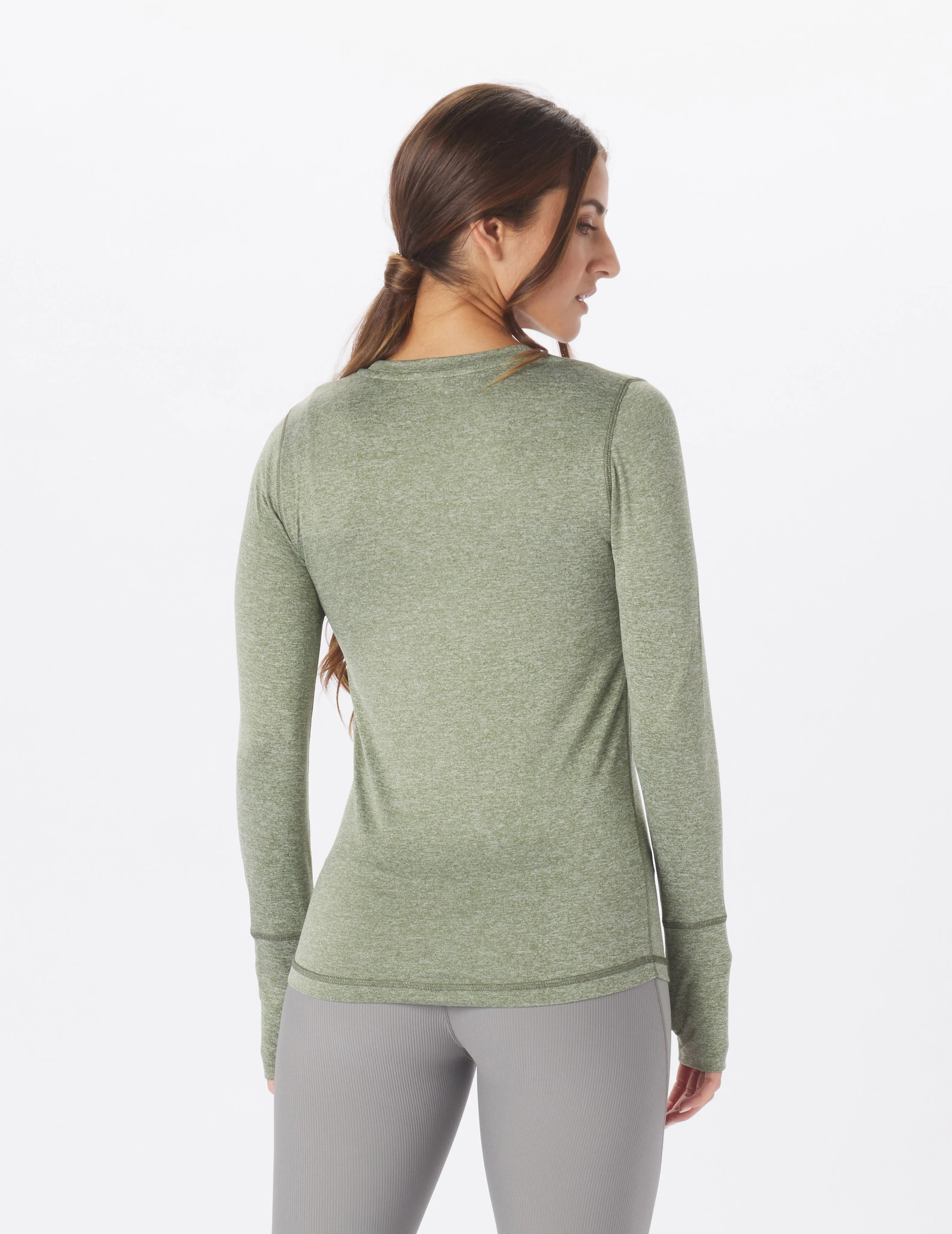 Simplicity Long Sleeve: Chive Heather