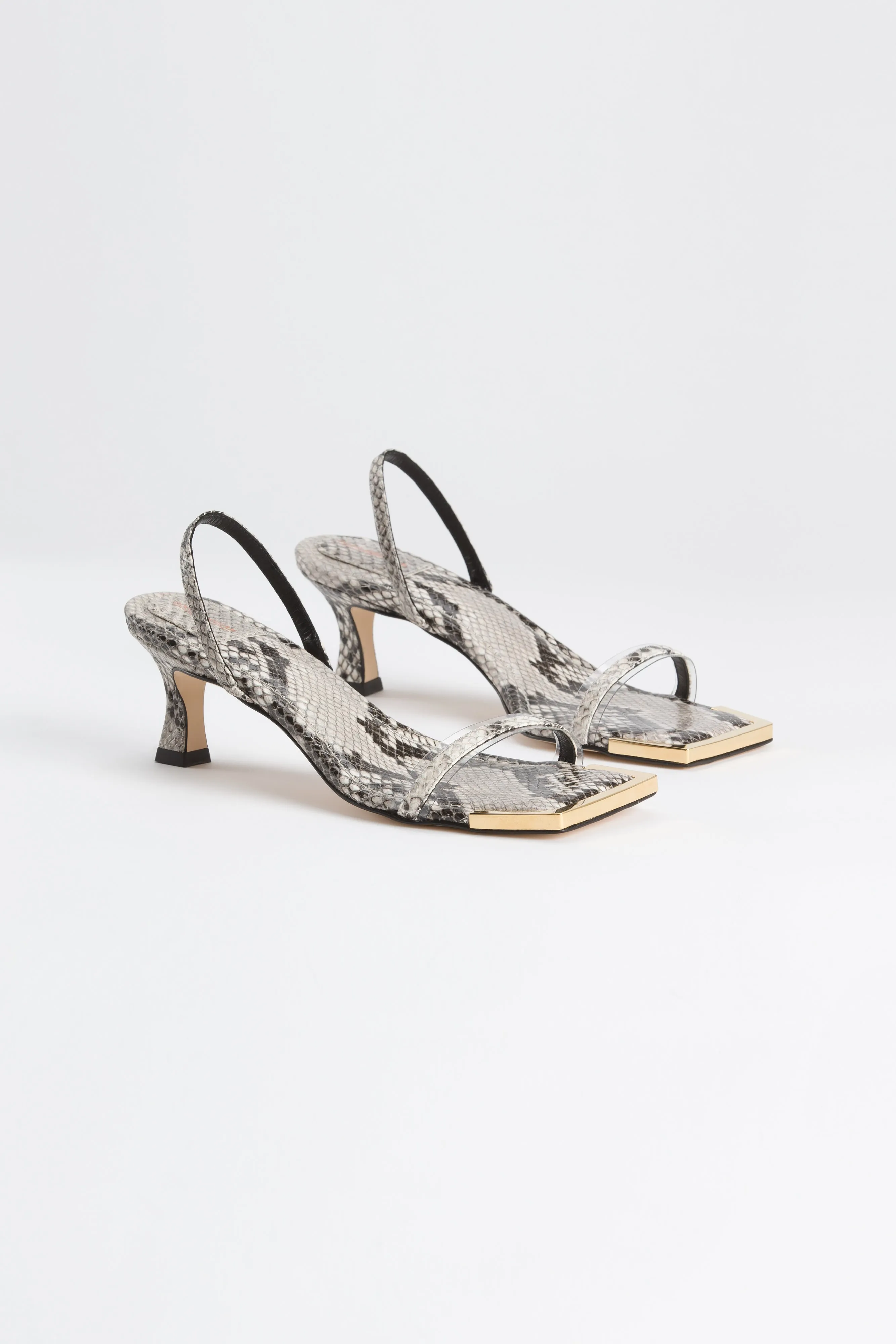 SQUARE TOE SLINGBACK | PYTHON STONE001