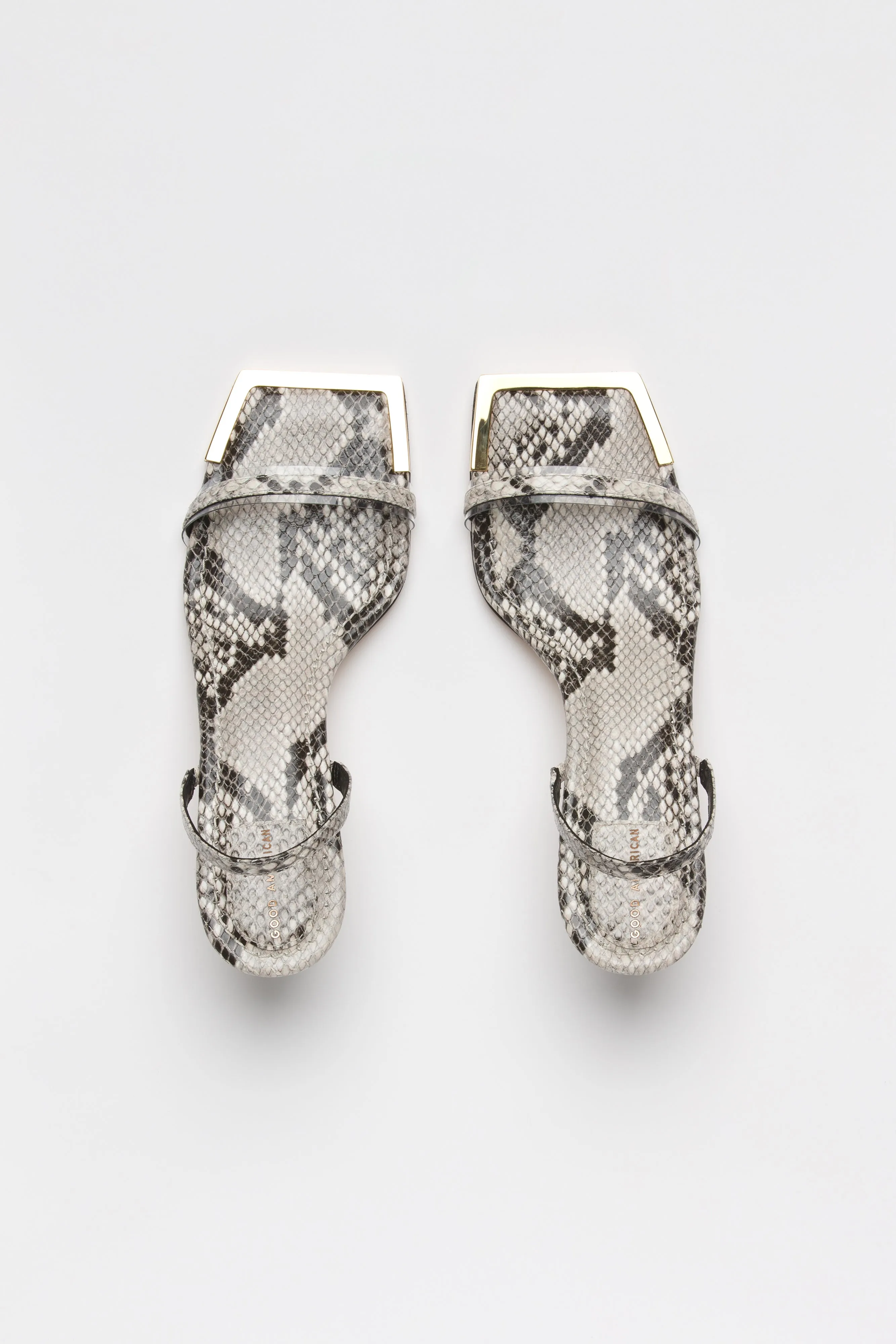 SQUARE TOE SLINGBACK | PYTHON STONE001