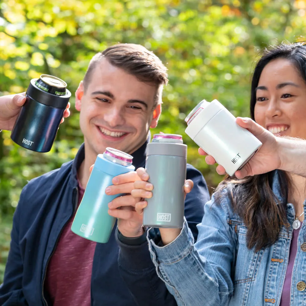 Stay-Chill Standard Can Cooler in Pearl White