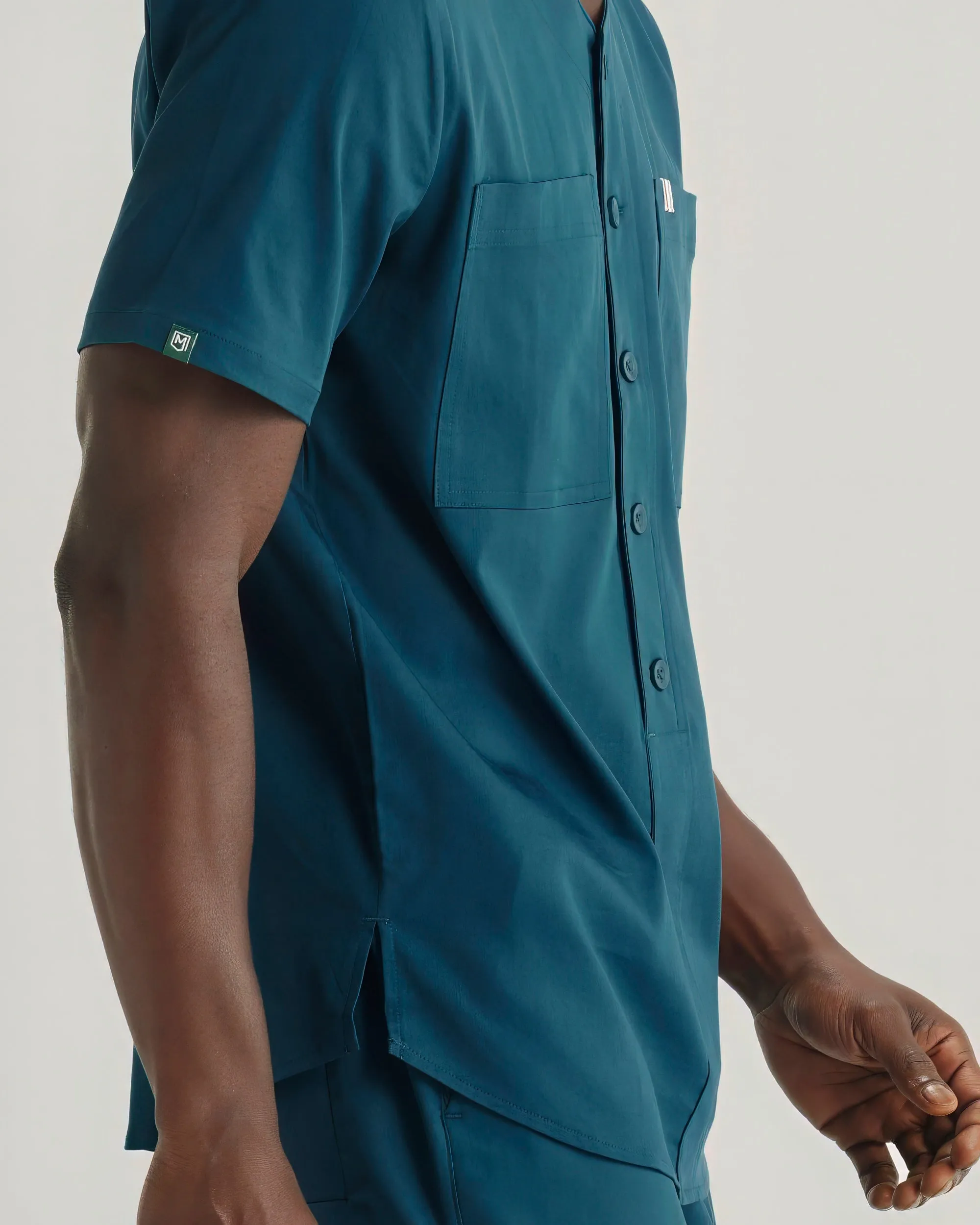 TENCEL™ Senja‎ ‎ Baseball Jersey Scrub Top