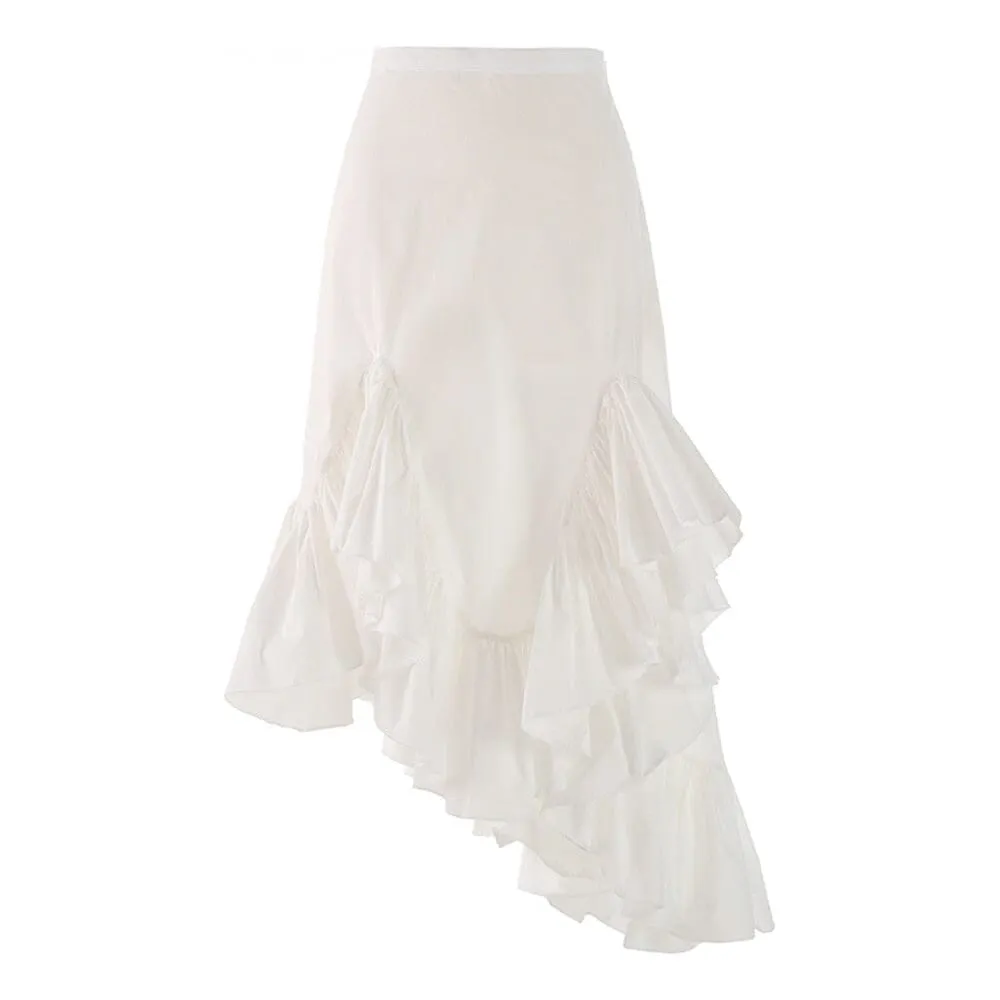 The Blanche High Waist Asymmetrical Skirt - Multiple Colors