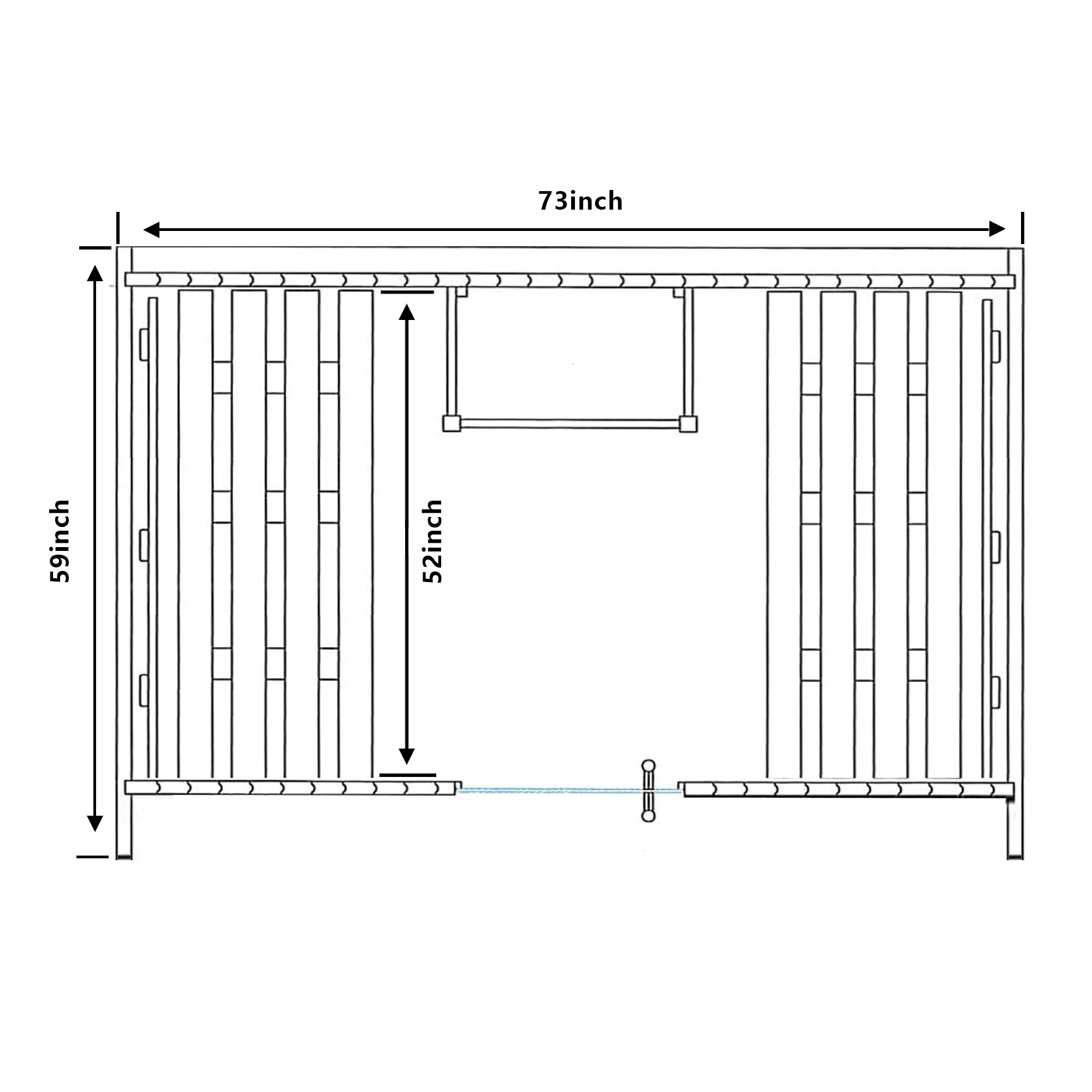 TMG LIVING Outdoor Rustic Cedar Barrel Sauna, Three Person, Tempered Glass Door, TMG-LSN42