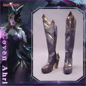 Uwowo Game League of Legends Coven Ahri Cosplay Shoes