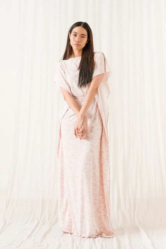 White Pink Fish Pattern Dress