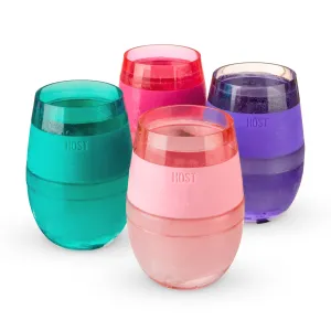 Wine FREEZE™ Cooling Cups in Translucent Multicolor, Set of 4