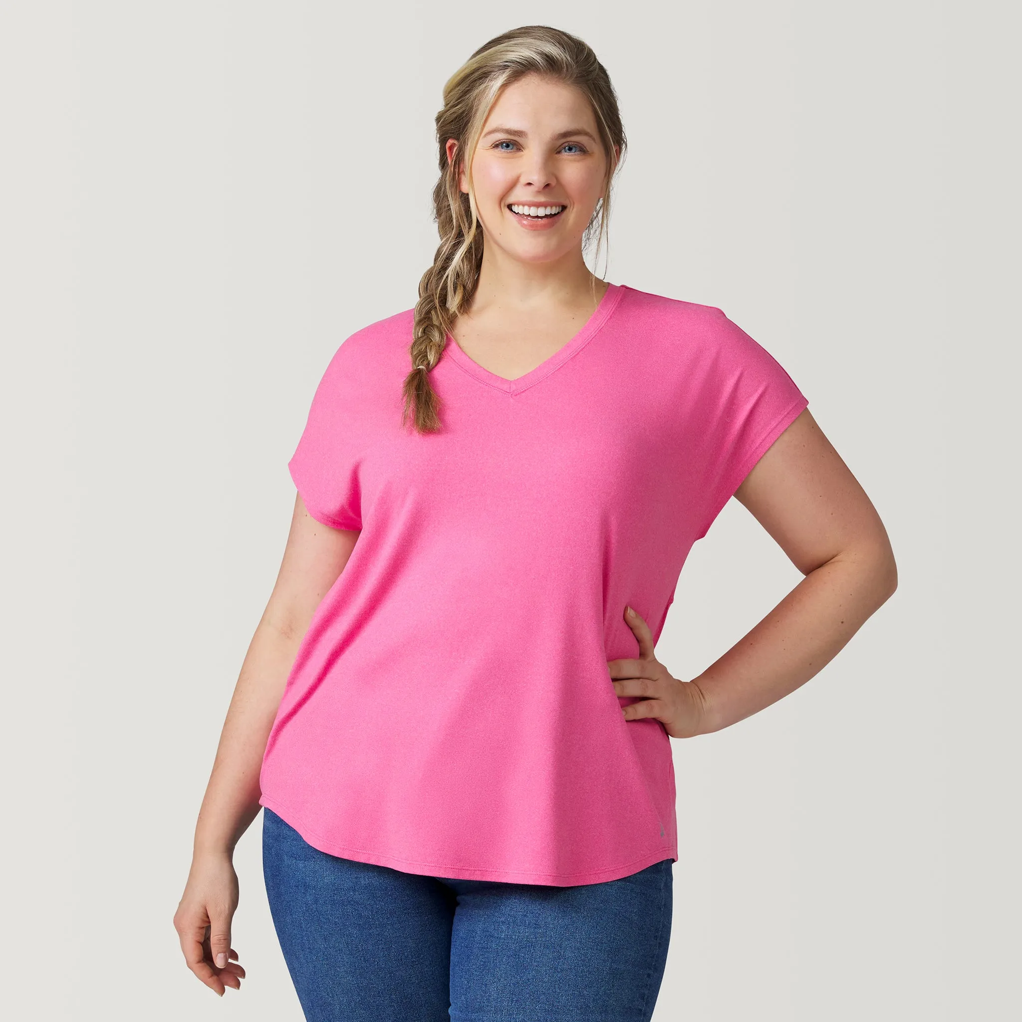 Women's Plus Size Microtech Chill B Cool Tee